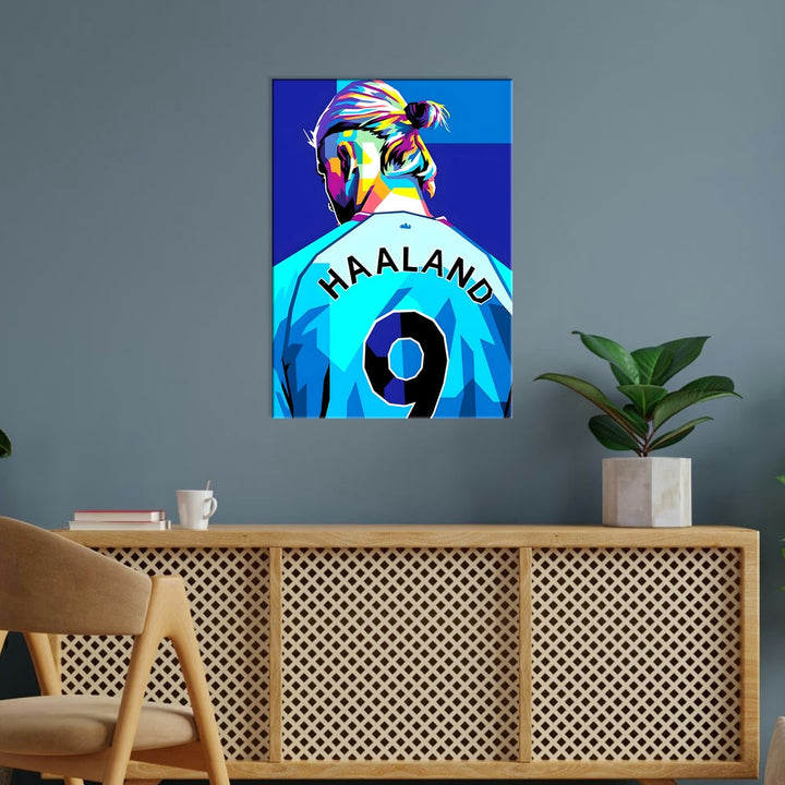 Metal Poster - Footballer Erling Haaland EH01