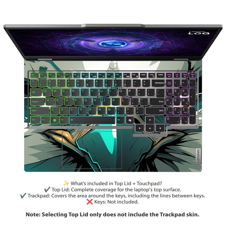 Laptop Skin - Fierce Eagle Face Art