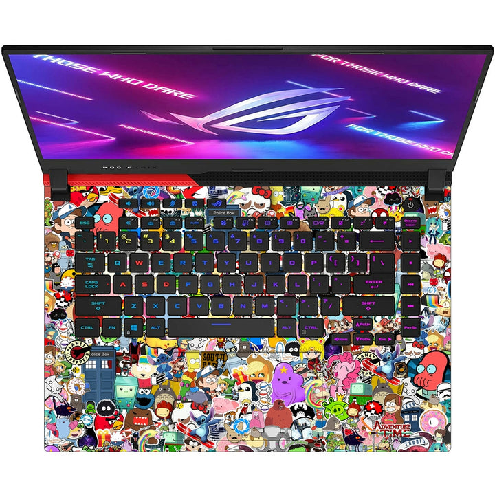 Asus Laptop Skin - Adventure Time Sticker Bomb