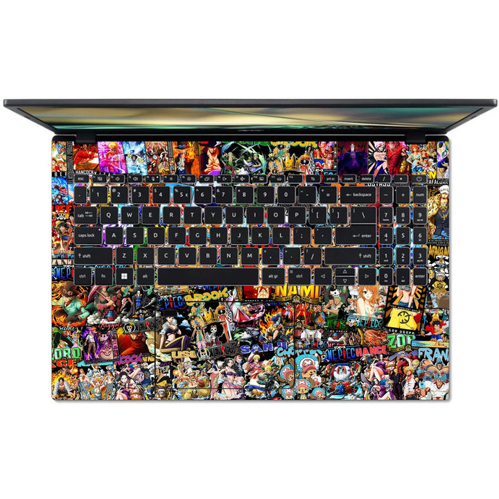 Acer Laptop Skin - Anime One Piece Sticker Bomb DS1