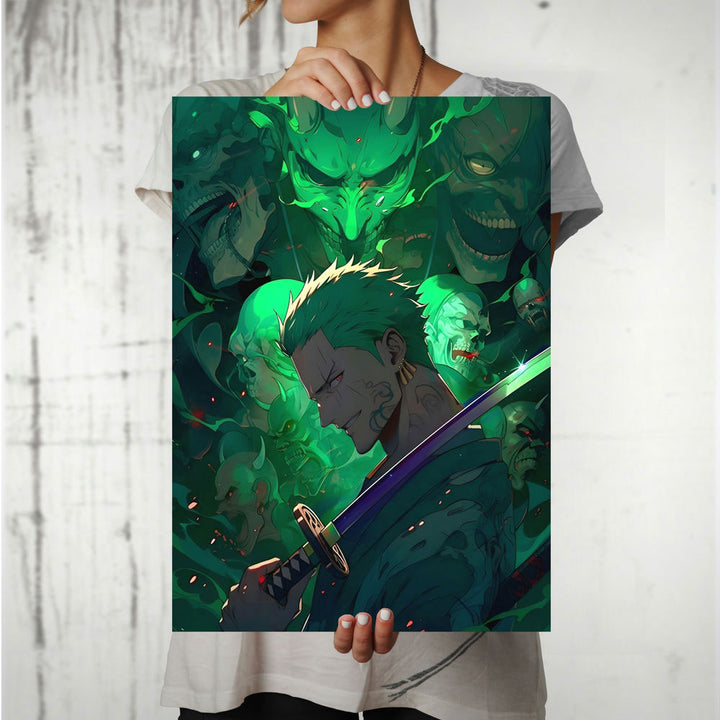 Metal Poster - One Piece Roronoa Zoro OP29