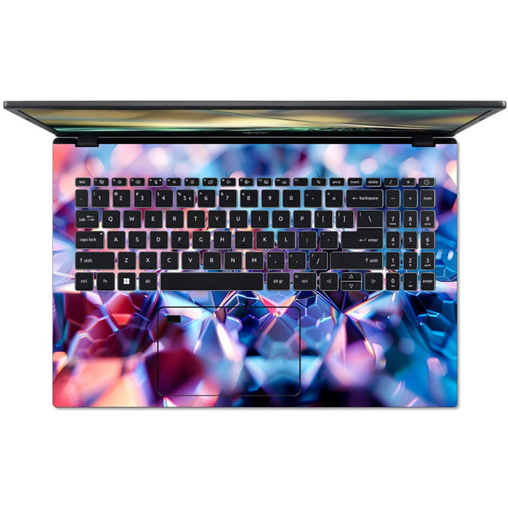 Acer Laptop Skin - Geometric Glowing Polygonal Abstract