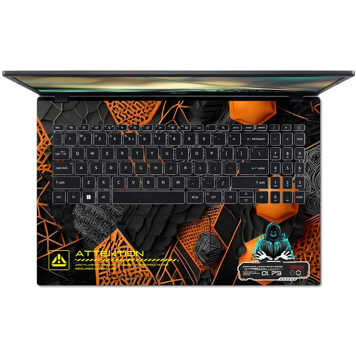 Acer Laptop Skin - Cyberpunk Digital Enforcer