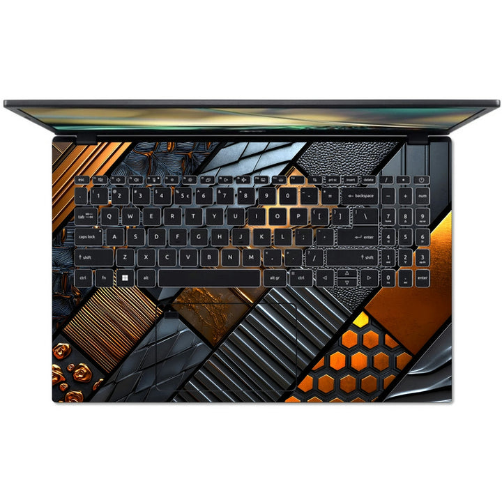 Acer Laptop Skin - ndustrial Stone and Metal Design