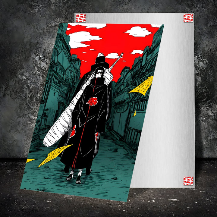 Metal Poster - Anime Itachi and Kisame legendary Members