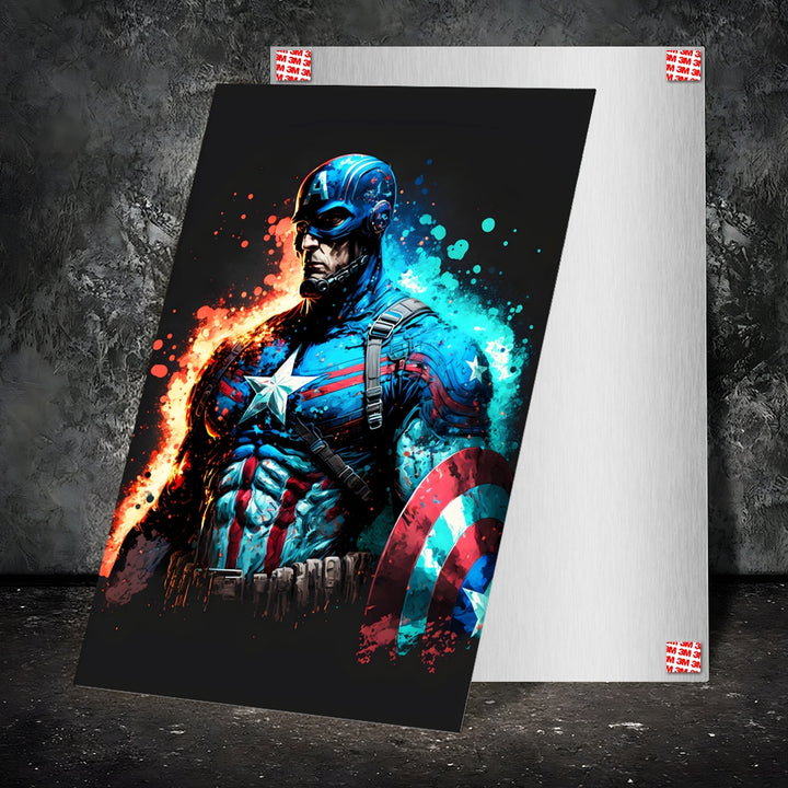 Metal Poster - Superhero Captain America CAP17