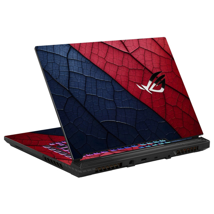 Asus Laptop Skin - Red and Blue Hexagonal Abstract