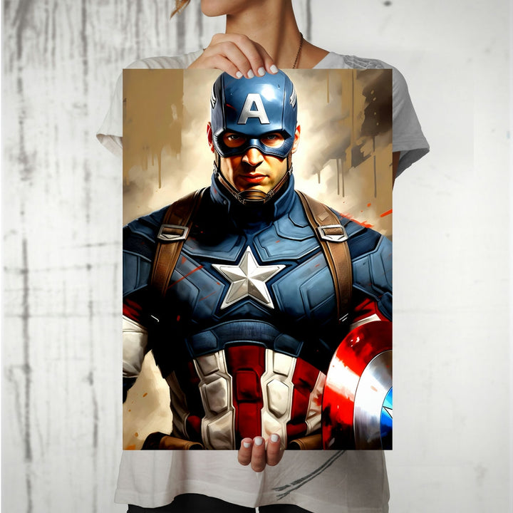 Metal Poster - Superhero Captain America CAP08