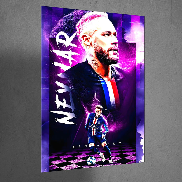 Metal Poster - Footballer Neymar Jr NJR04