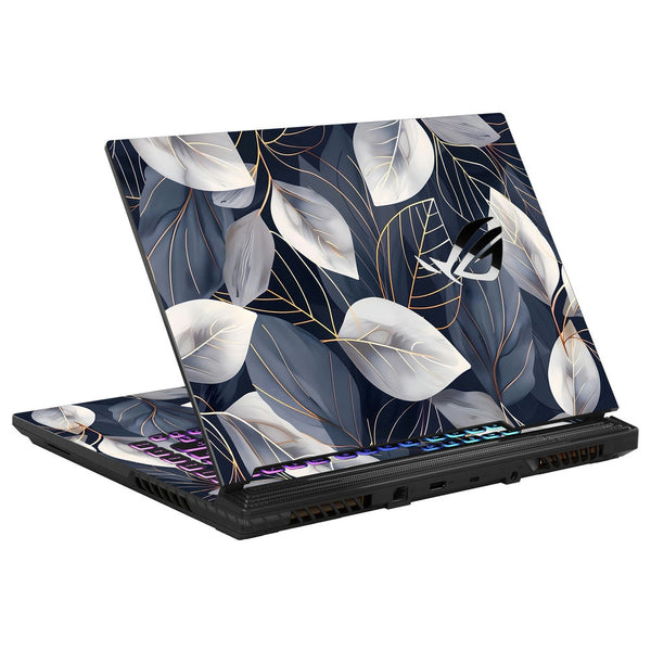 Asus Laptop Skin - Monochrome Leaves Nature Design