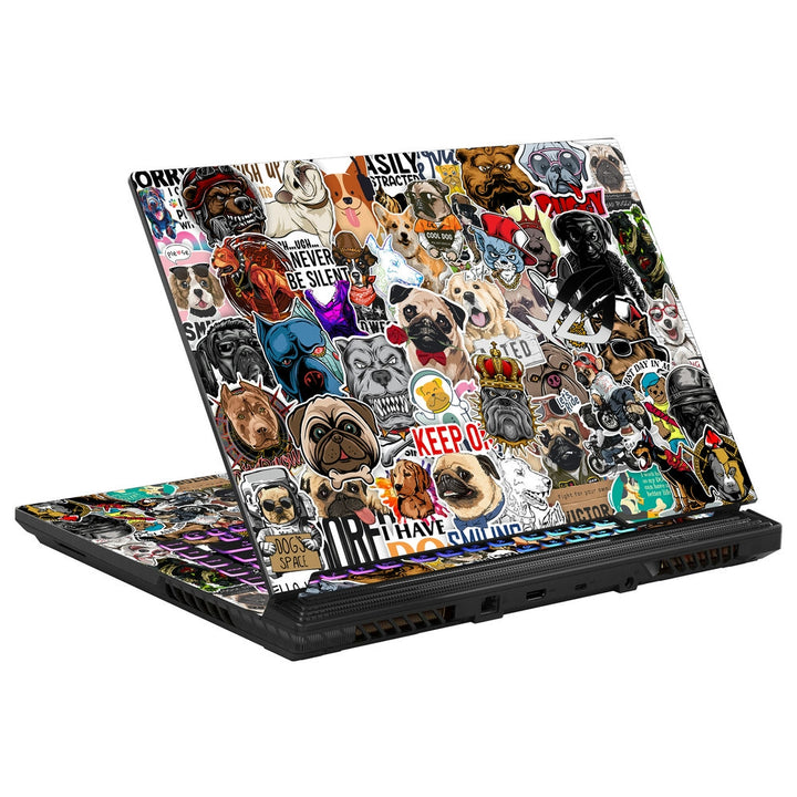 Asus Laptop Skin - Cute Dog Sticker Bomb