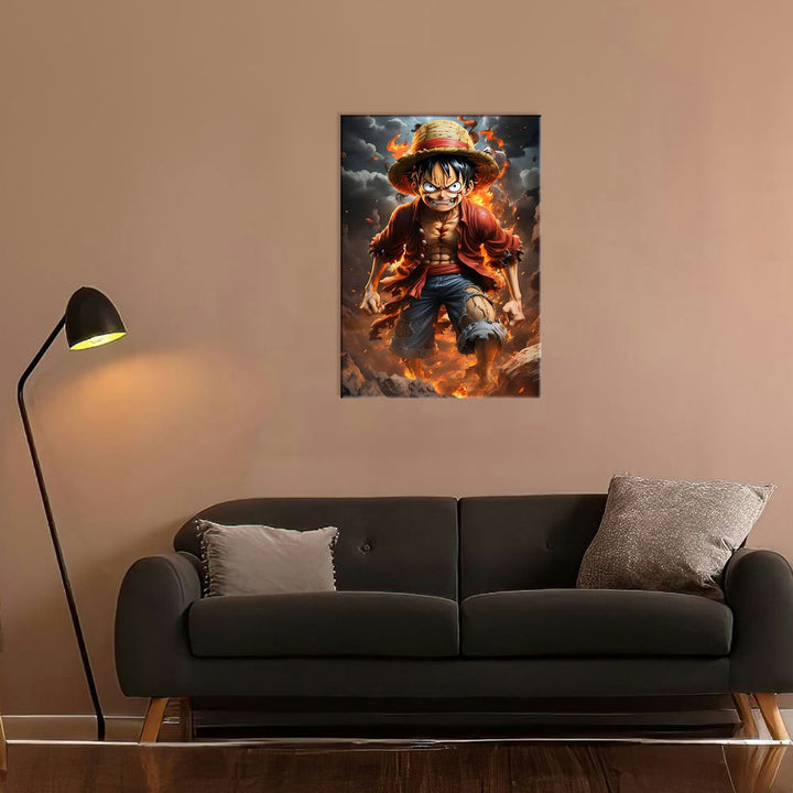 Metal Poster - One Piece Monkey D Luffy OP15