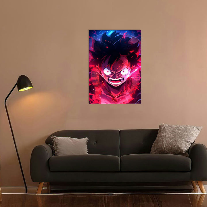 Metal Poster - One Piece Monkey D Luffy OP07