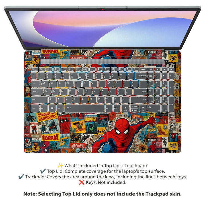 Lenovo Laptop Skin - Spiderman Jump Collage