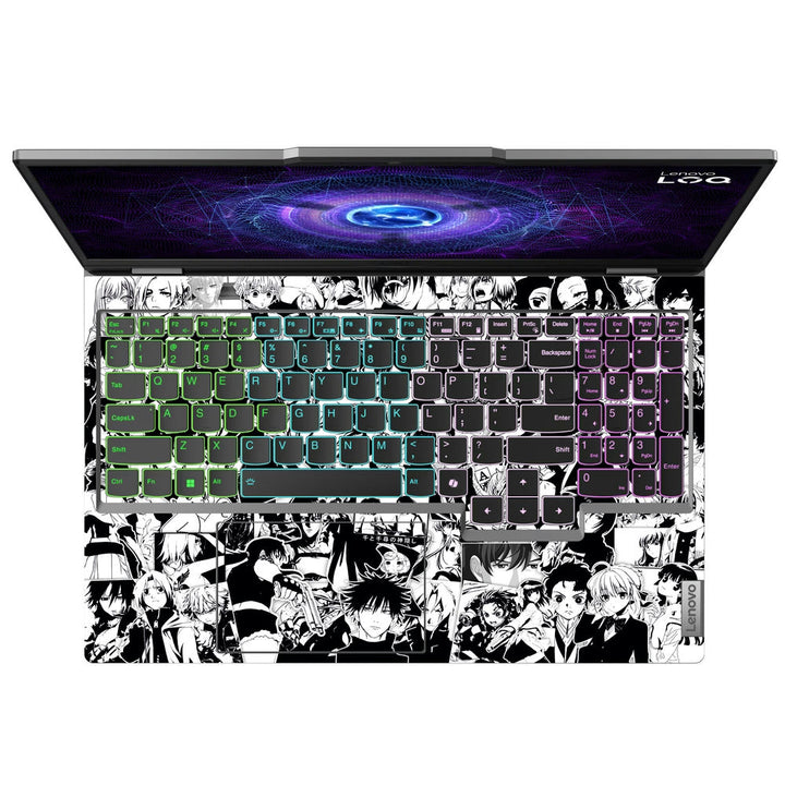 Lenovo LOQ Laptop Skin - Anime Sticker Bomb BW DS2