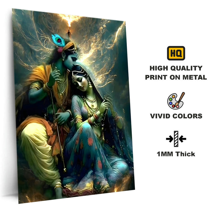 Metal Poster - Lord Krishna LK06