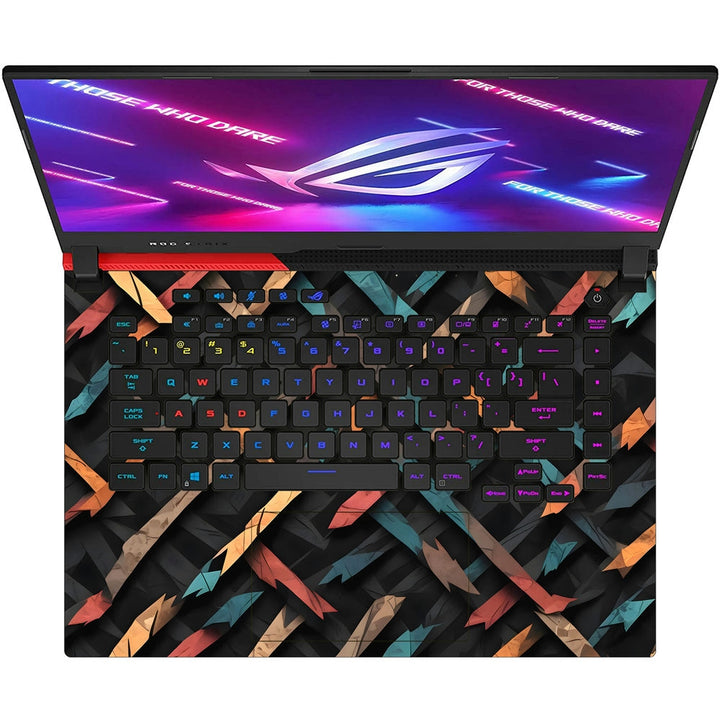 Asus Laptop Skin - Dark Woven Abstract