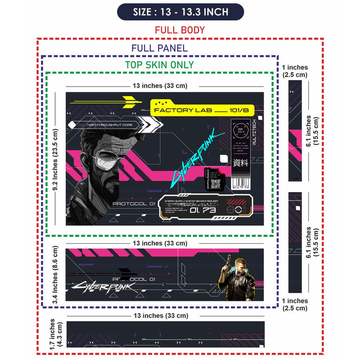 Laptop Skin - Cyberpunk Data Drift