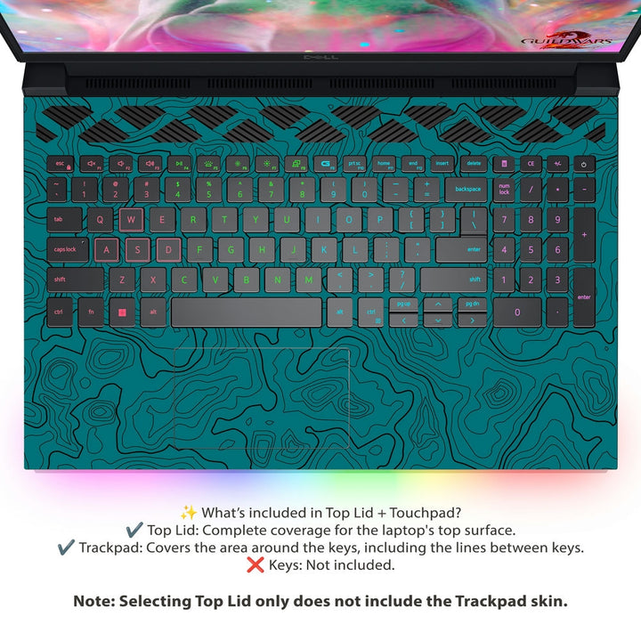 Dell Laptop Skin - Topography Pattern TP09