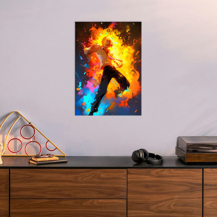 Metal Poster - Anime One Piece Sanji OP69