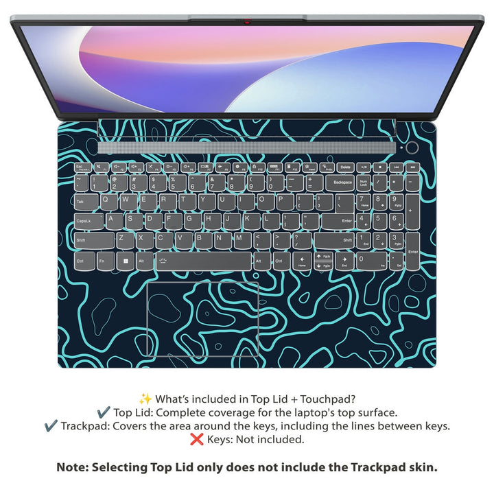 Lenovo Laptop Skin - Topography Pattern TP20