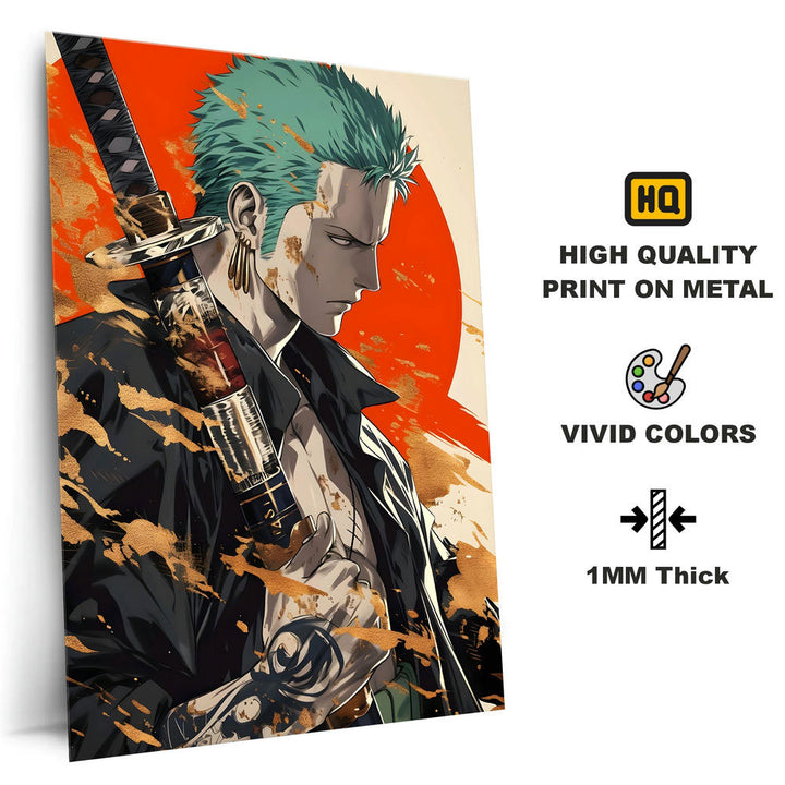 Metal Poster - One Piece Roronoa Zoro OP31