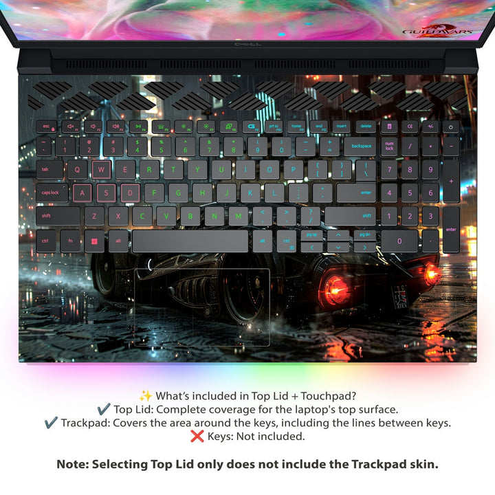 Dell Laptop Skin - Rainy Street Racer