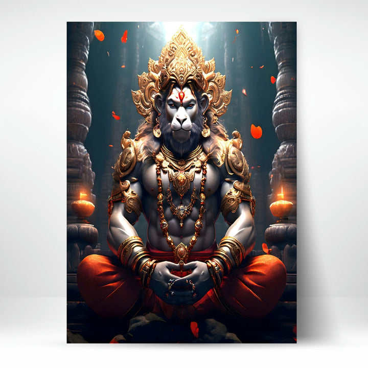 Metal Poster - Lord Hanuman LH07