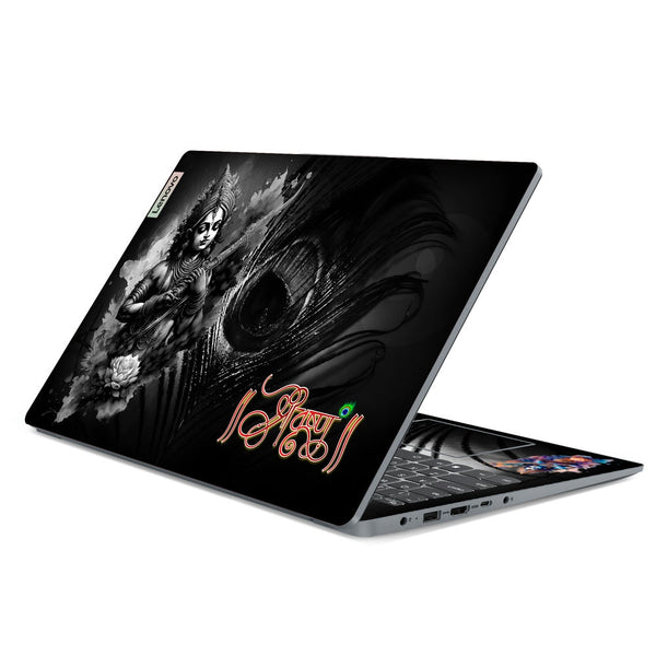 Lenovo Laptop Skin - Shree Krishna Black Feather