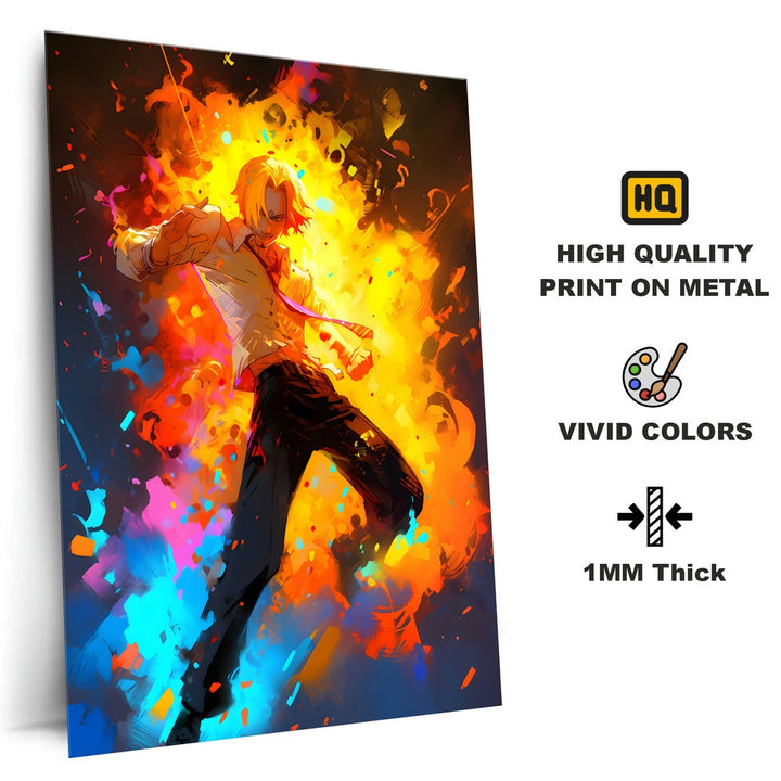 Metal Poster - Anime One Piece Sanji OP69