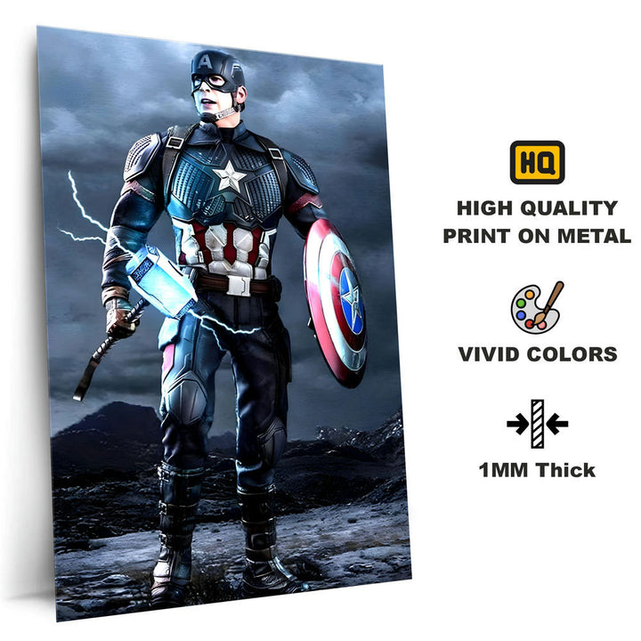 Metal Poster - Superhero Captain America CAP07