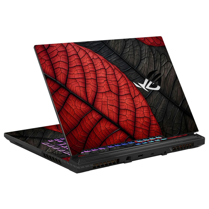 Asus Laptop Skin - Red and Blue Web Abstract