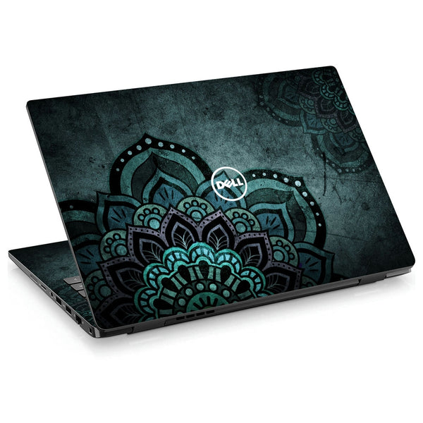 Dell Laptop Skin - Greenish Mandla Art