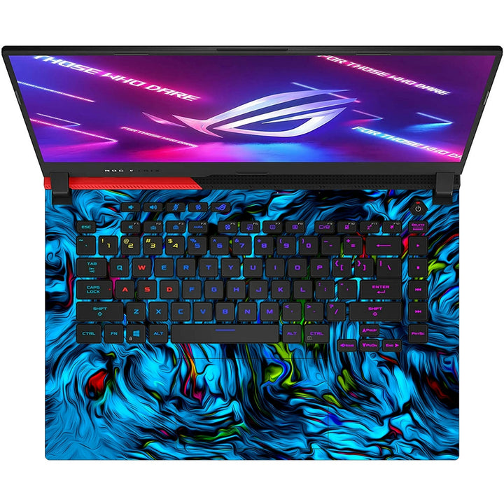 Asus Laptop Skin - blue abstract