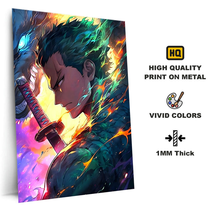 Metal Poster - One Piece Roronoa Zoro OP47