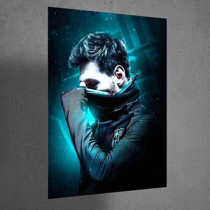 Metal Poster - Footballer Lionel Messi LM04