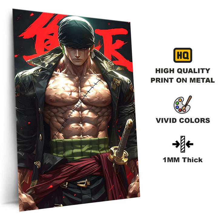 Metal Poster - One Piece Roronoa Zoro OP48