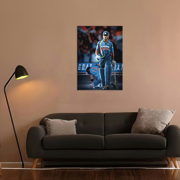 Metal Poster - Indian Cricketer MS Dhoni MS06