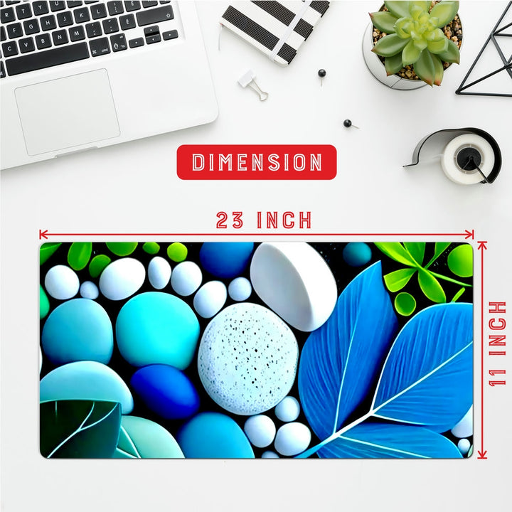 Anti-Slip Desk Mat Gaming Mouse Pad - Colorful Pebbles CP14