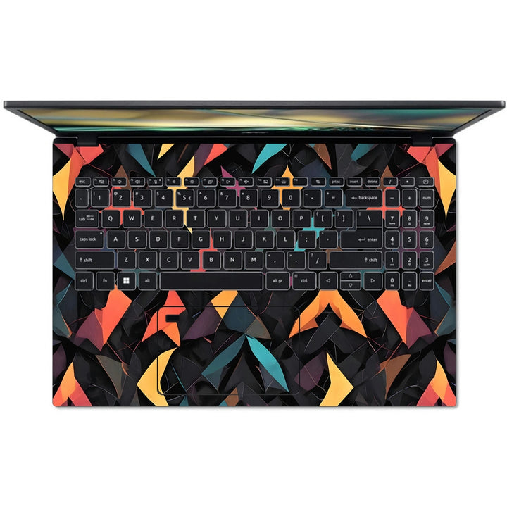 Acer Laptop Skin - Geometric Vibrant Shapes Pattern