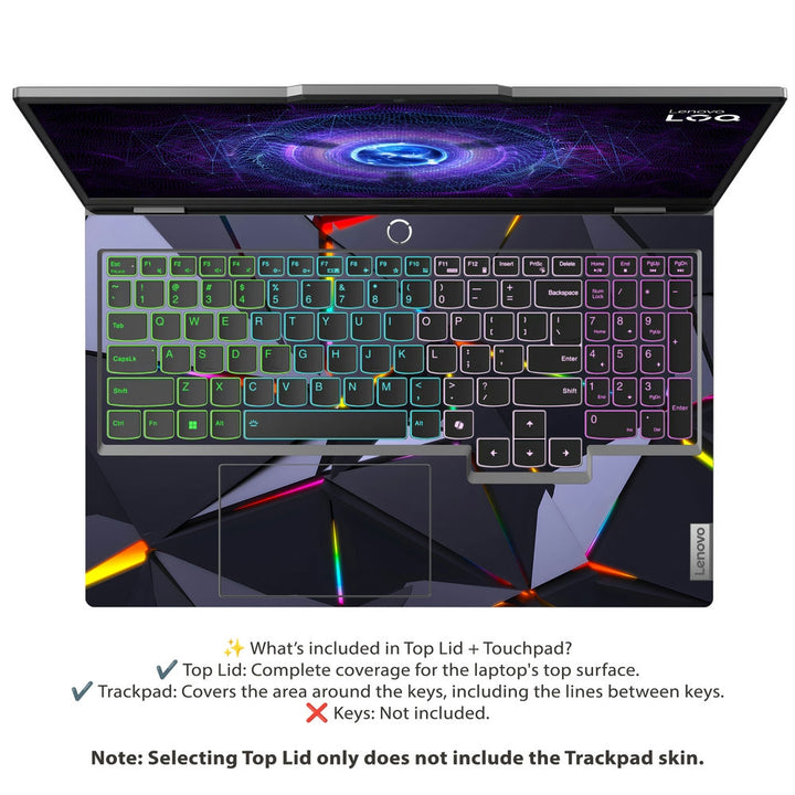 Lenovo LOQ Laptop Skin - Holographic Triangles