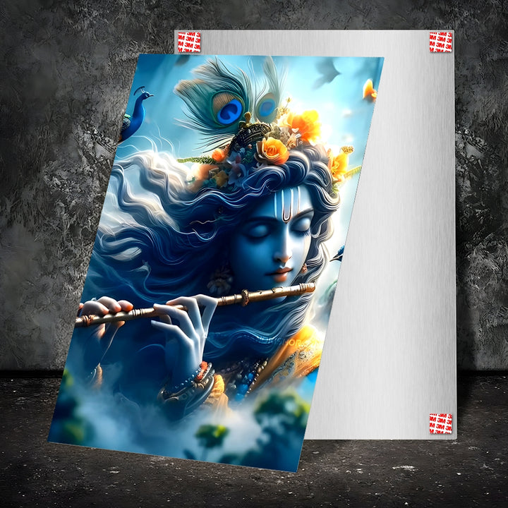 Metal Poster - Lord Krishna LK04