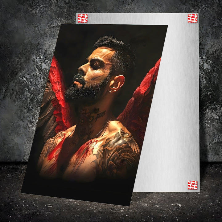 Metal Poster - Indian Cricketer Virat Kohli VK05