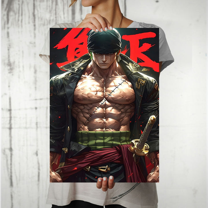 Metal Poster - One Piece Roronoa Zoro OP48