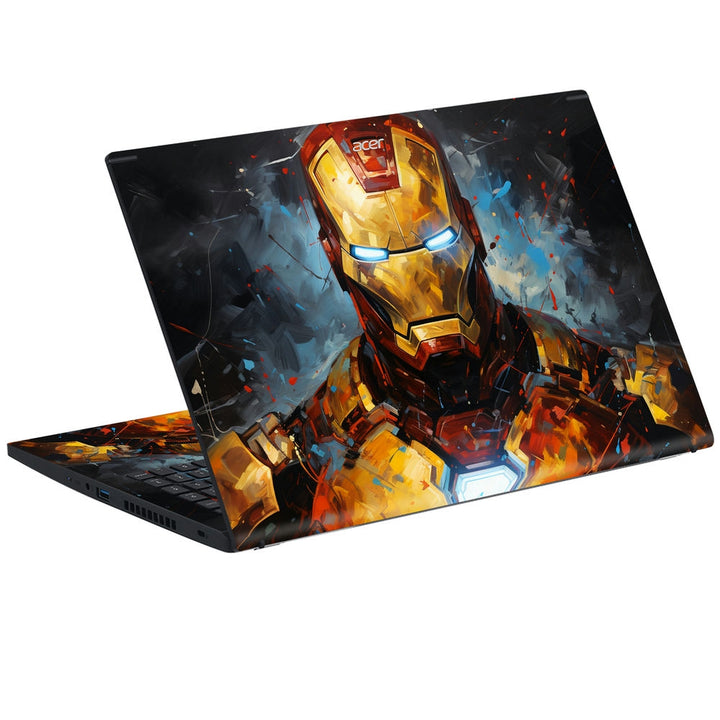 Acer Laptop Skin - Iron Man Brush Stroke Art