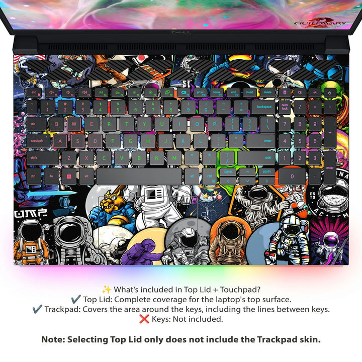 Dell Laptop Skin - Astronaut Sticker Bomb