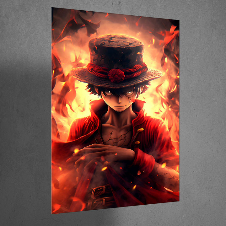 Metal Poster - One Piece Monkey D Luffy OP09