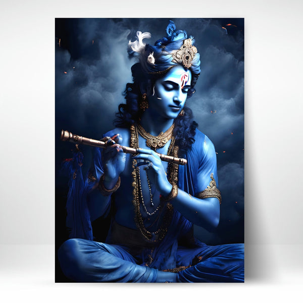 Metal Poster - Lord Krishna LK08