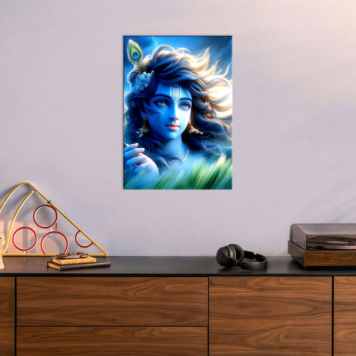 Metal Poster - Lord Krishna LK01