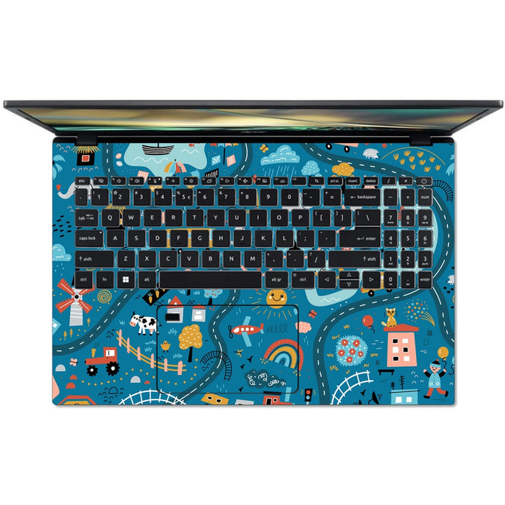 Acer Laptop Skin - Road Map